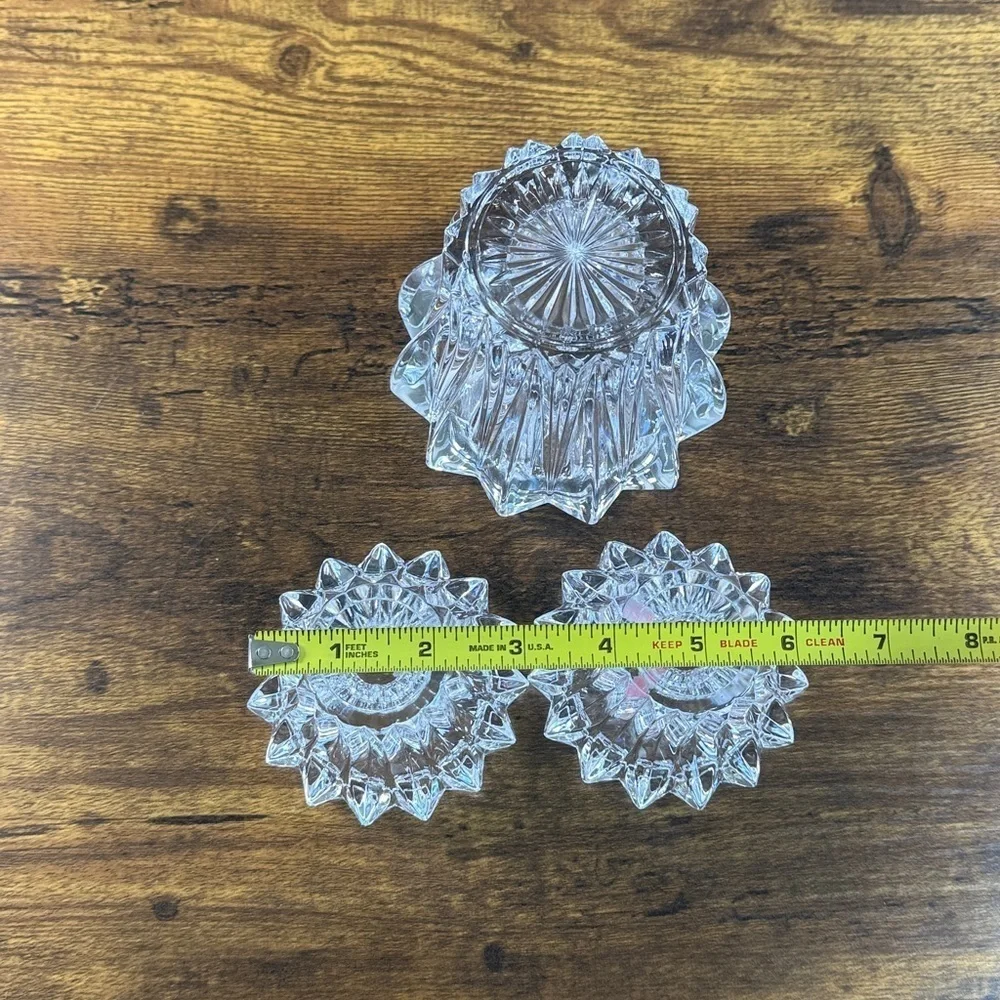 Elegant Crystal Bowl and Dish Set